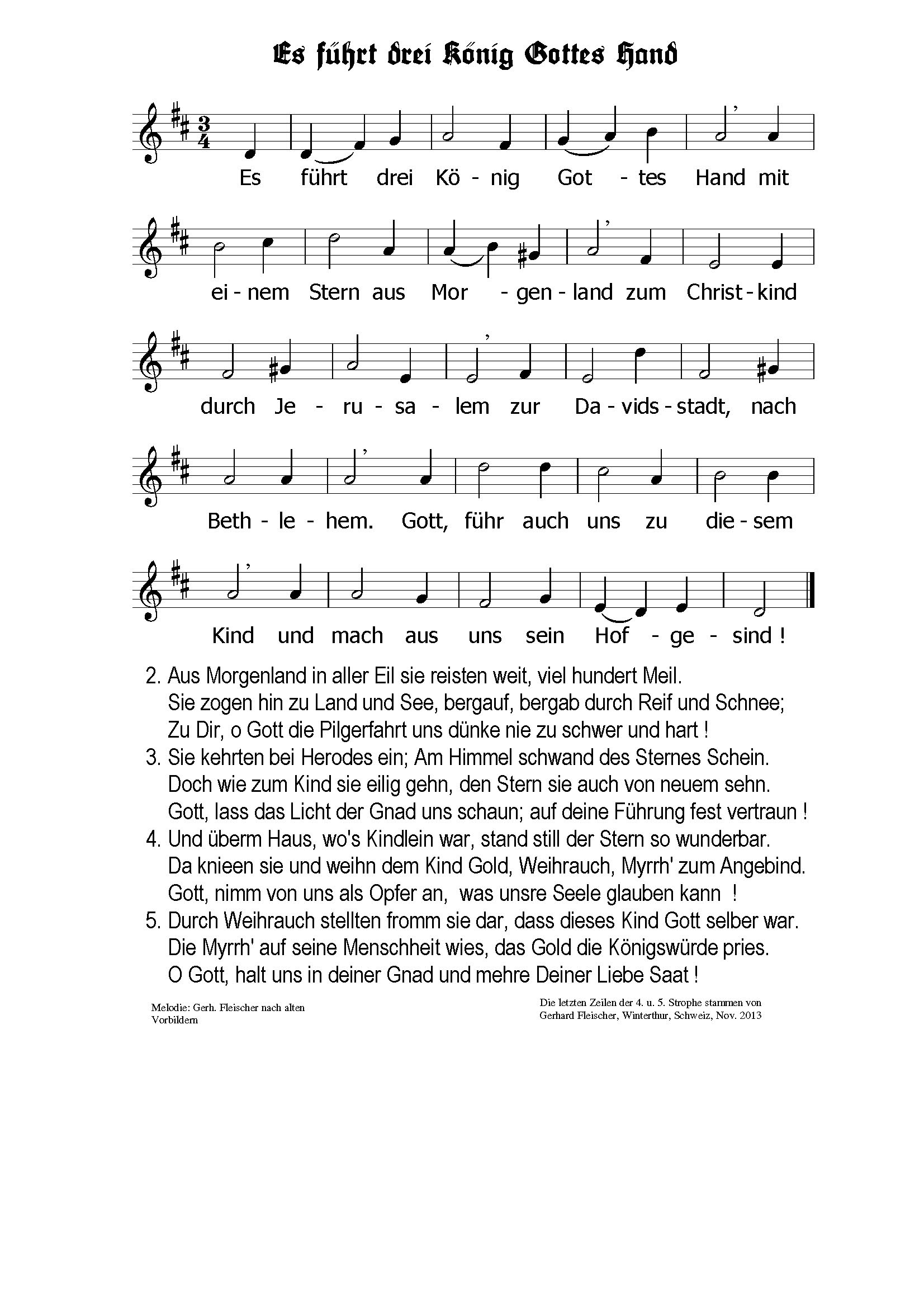 gerhard Fleischer - Es führt drei Könige Gottes Hand - Mel.GF - Liedblatt + Orgel_Seite_1.png